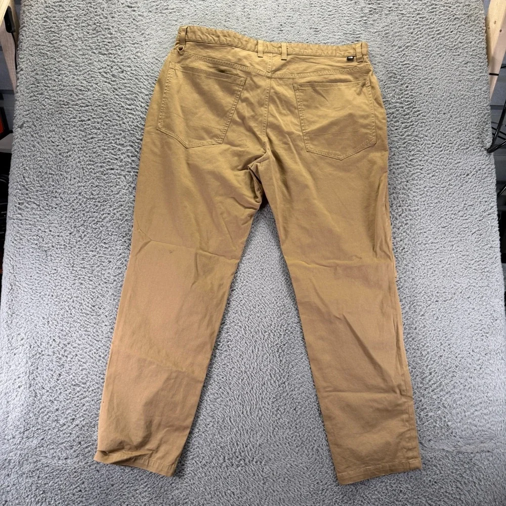 The North Face Pant Men 40x32 Brown Cotton Khakis Straight Travel Hiking Stretch